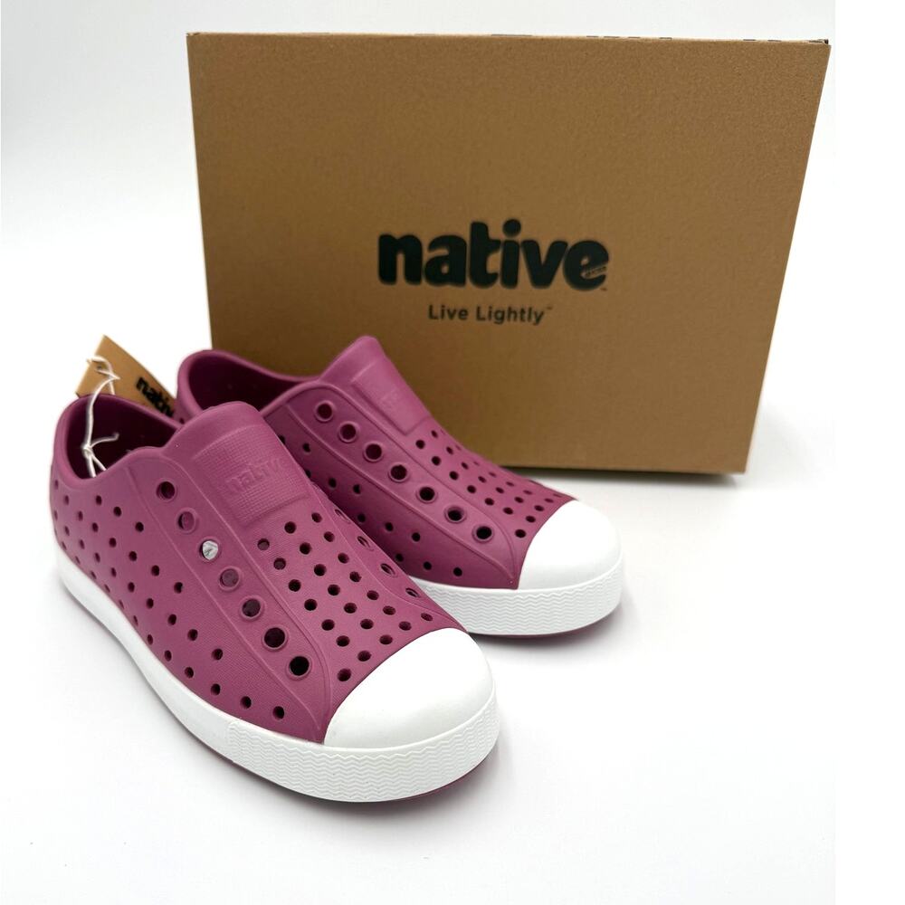 NEW! Native Jefferson Child Shoes - Twilight Pink/Shell White - c11